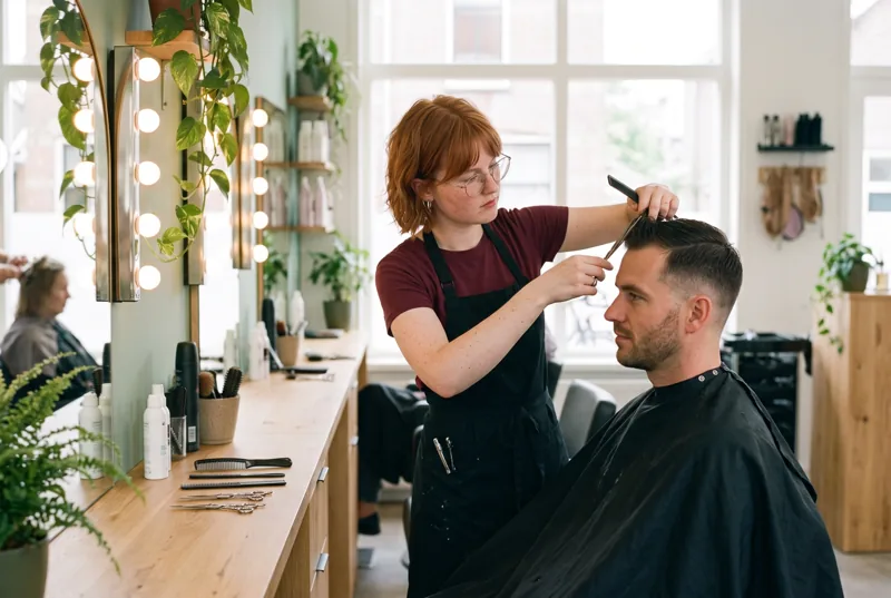 Herenknippen bij Salon Juno